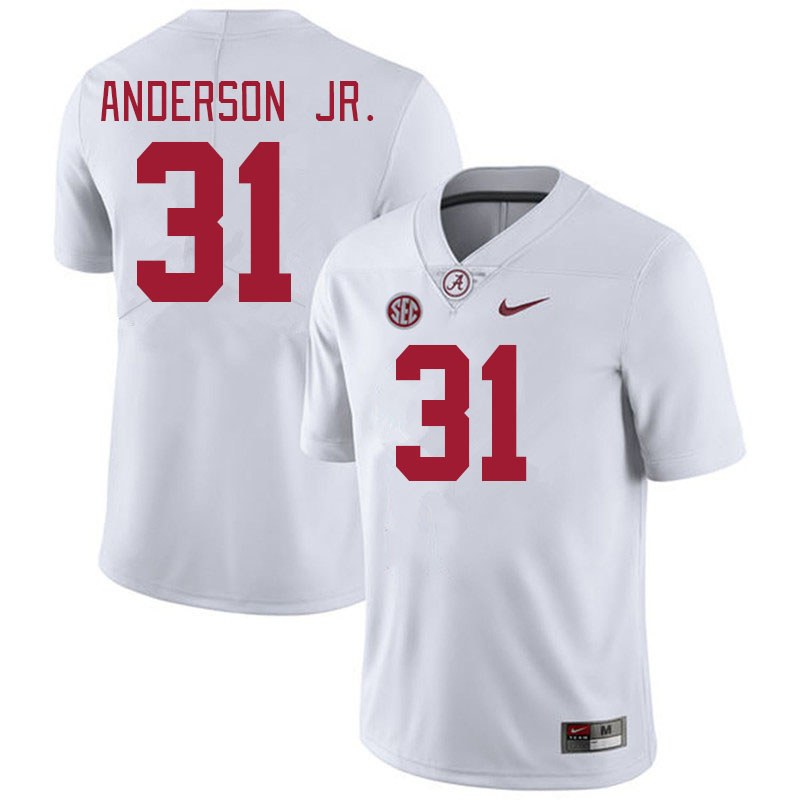 #31 Will Anderson Jr. Alabama Crimson Tide Jerseys Football Stitched-White